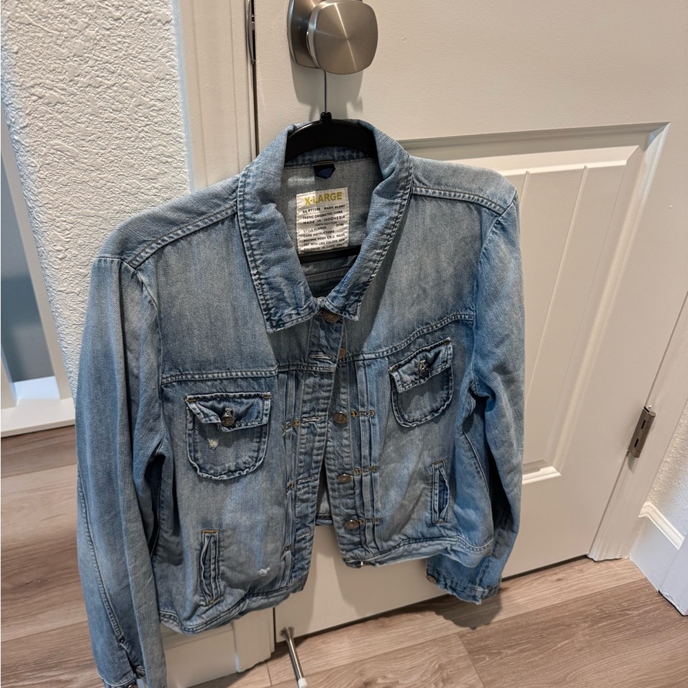 J Crew Blue Denim Jacket (XL)